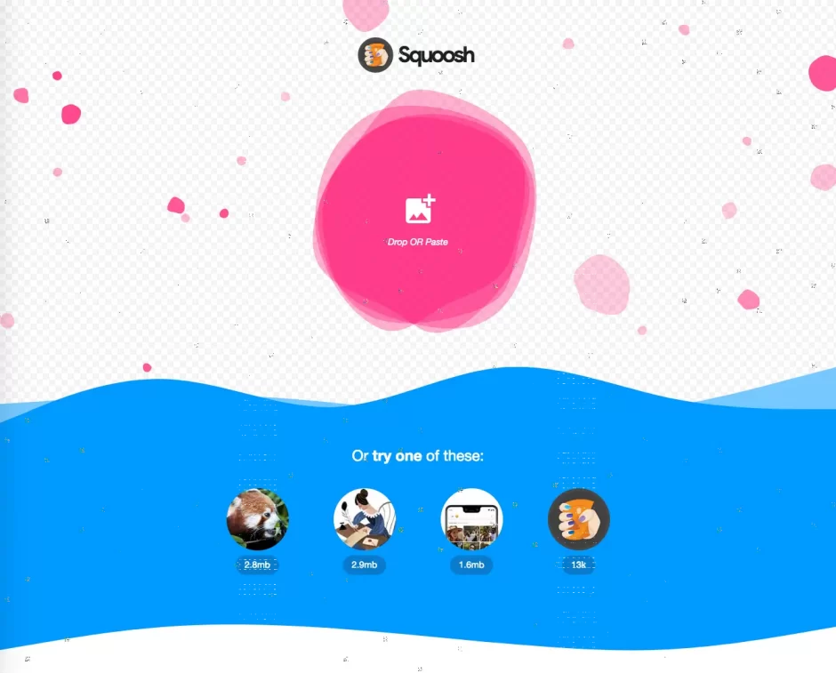 Squooshのスクリーンキャプチャ